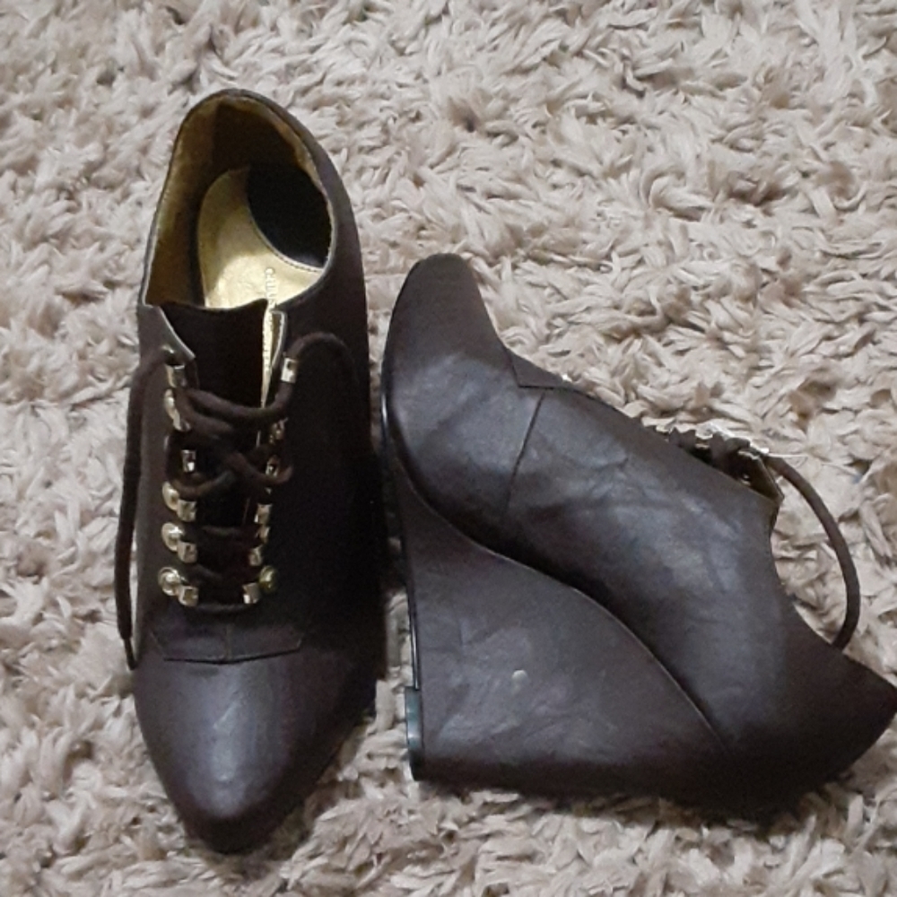 Wedge booties from payless